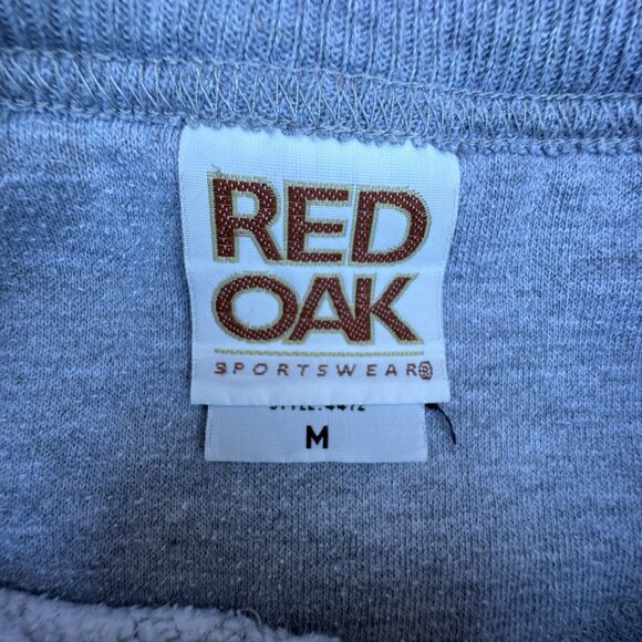 Alabama VTG Red Oak Sportswear Sweatshirt Adult Medium Gray Script Chenille Logo - Picture 4 of 7